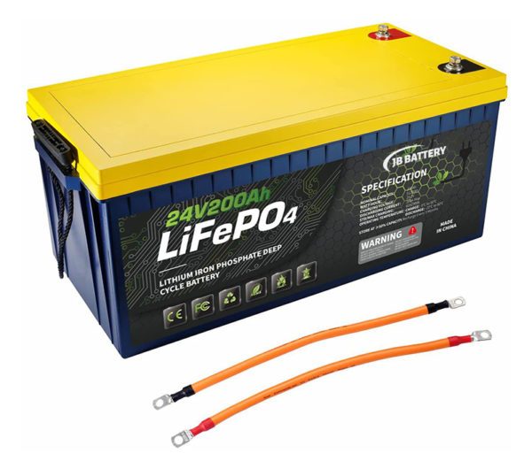 24V 200Ah LifePO4 Battery Pack,Off-grid Solar Power Supply, Deep